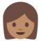 Woman - Medium emoji on Google